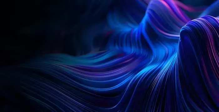 Abstract blue shapes