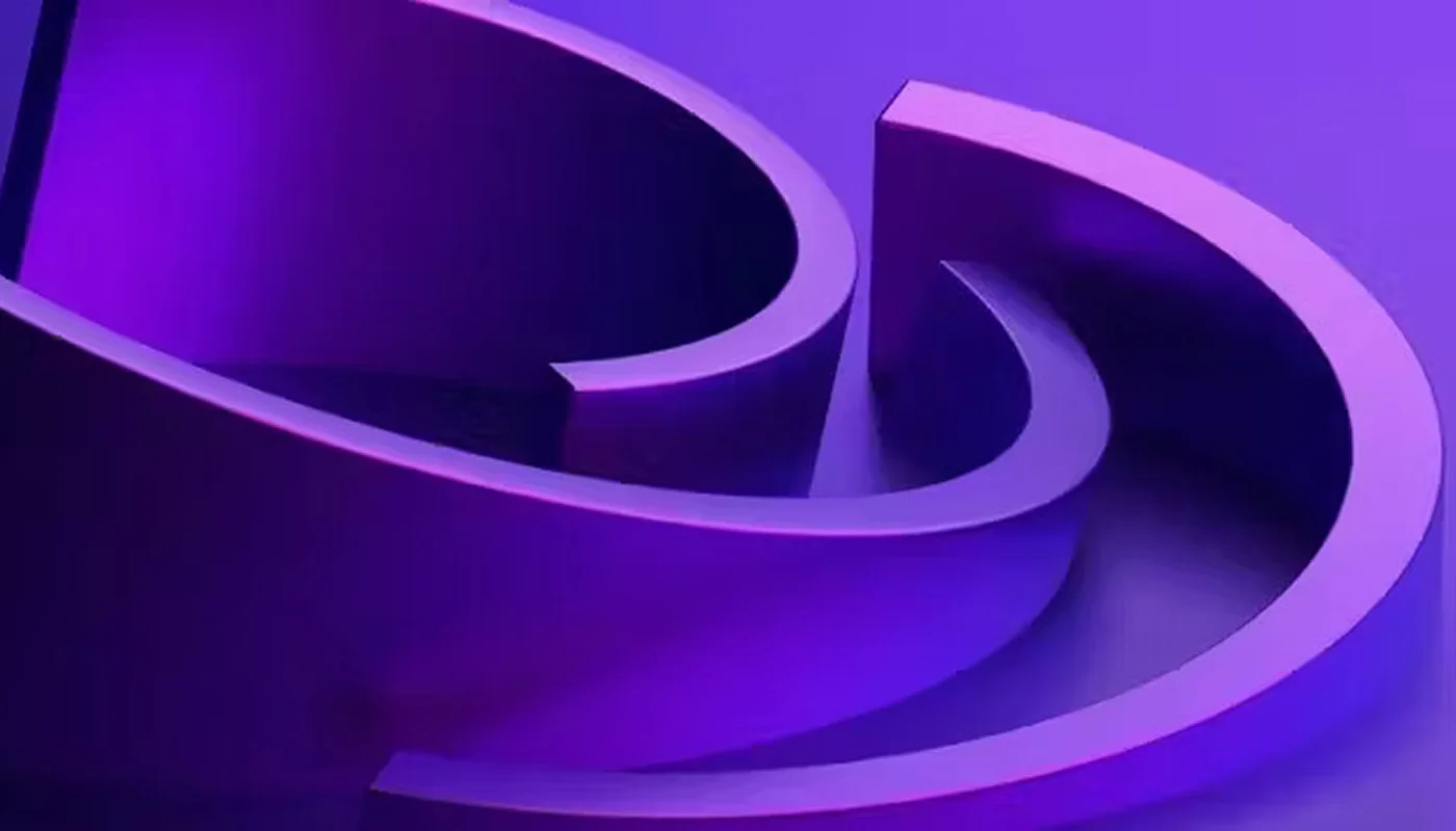 Abstract purple shapes